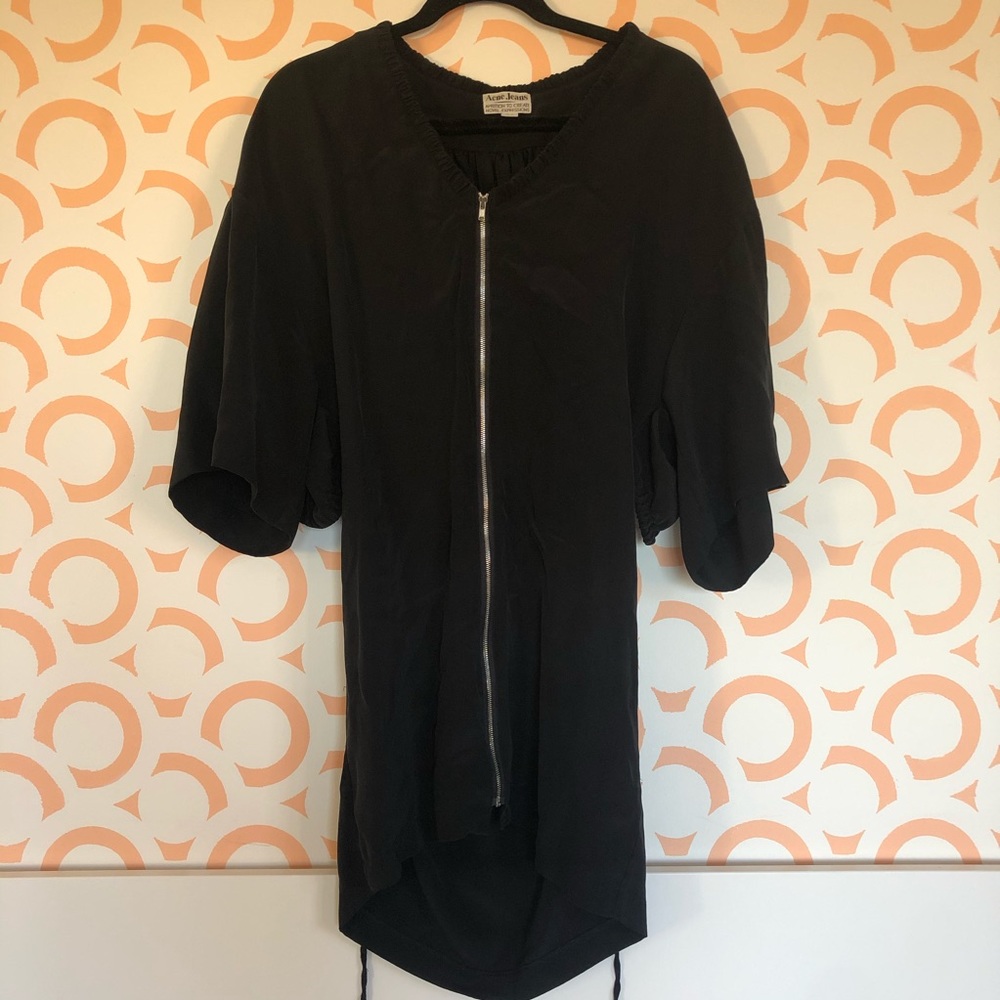 Acne studio’s mini black batwing dress